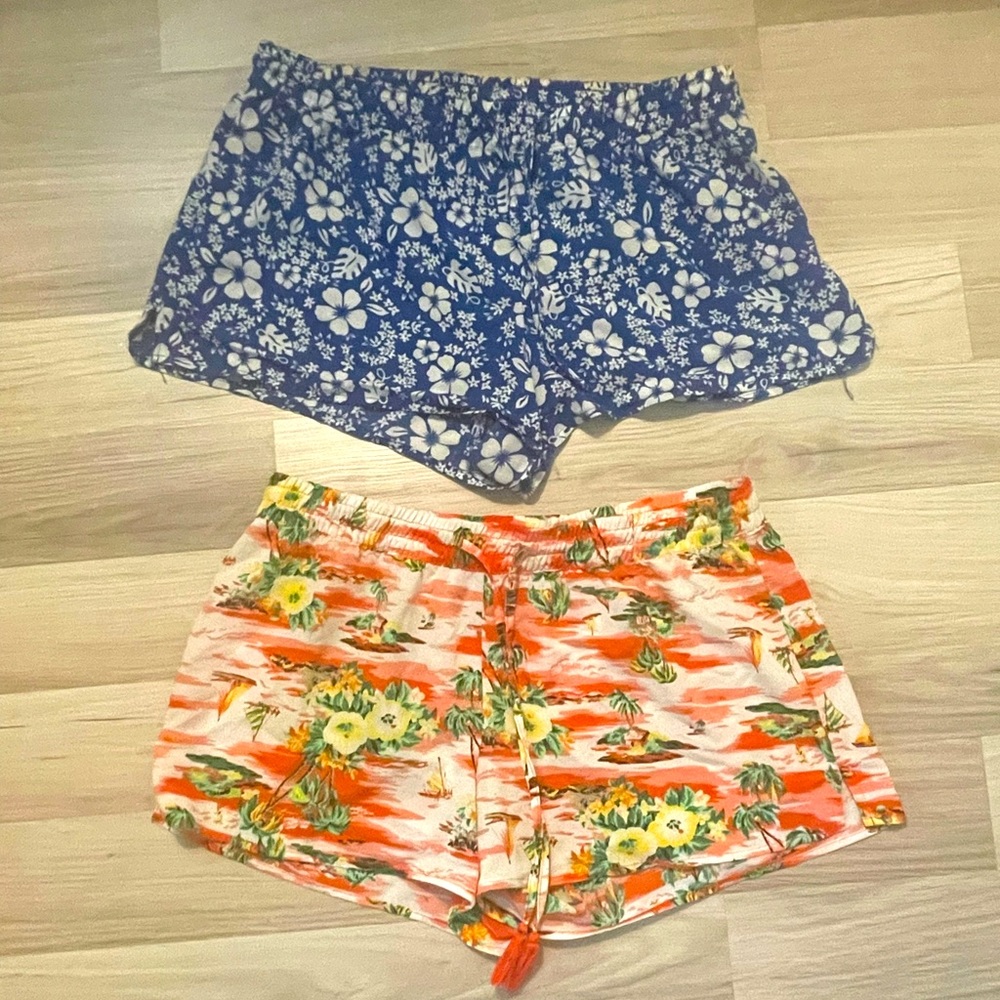two for one~ swim shorts ~ both with pull strings